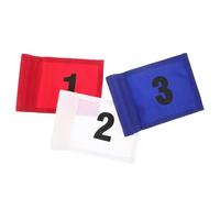HAKIDZEL 3 Pièces Drapeau de Golf en Nylon Résistant pour Putting Tube, Adapté aux Débutants et Joueurs Avancés, pour Jardin et Entraînement Putting