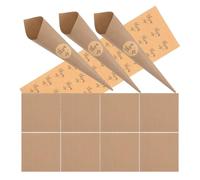 HAKIDZEL 30 Cônes de Confettis de Mariage en Papier avec Autocollants, Design Créatif et Matériau Robuste, pour Engagement ou Cornets à Bonbons, Lot de 30 Pièces