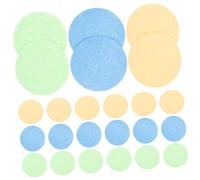 HAKIDZEL 30pièces Éponge Compressée Pour Visage Lot De Éponges De Démaquillage Cellulose Nettoyage Et Exfoliation Douce Pour Types De Peau
