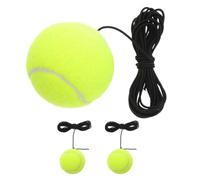 HAKIDZEL 3pièces Balles de Rebond Tennis avec Corde Outil Entraînement Portable Compatible Bases Fixes pour Débutants Pratique Tennis Polyvalente et Résistante