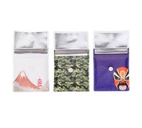 HAKIDZEL 3pièces Pochette Cendrier Compacte Portable pour Cendres de Cigarette Motifs Uniques Résistante et Légère pour Usage Extérieur
