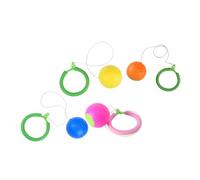HAKIDZEL 4 pièces Anneaux de Saut pour Cheville de Coordination Motorie pour Garçon Fille Balle Saut Colorée pour Jeux Extérieur et Intérieur Couleur Aléatoire Couleur Aléatoire