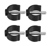HAKIDZEL 4 Pièces Clips de Fixation pour Cannes et Fauteuils Clips Réglables Antidérapants pour Tubes de Accessoires Robustes pour Poignées de Béquilles et Déambulateurs