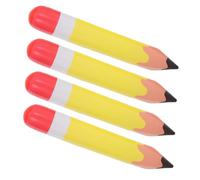HAKIDZEL 4 Pièces Lot de Crayons Gonflables Géants PVC Décorations Jumbo pour Fête Anniversaire et Rentrée Scolaire Accessoires et Portables pour Ambiance Festive