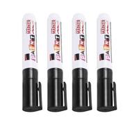 HAKIDZEL 4 Pièces Marqueur de Peinture Noir 8mm, Retouche | Plastique, Pointe Large Épaisse, Résistant la Décoloration, pour Monuments Funéraires et Pierres
