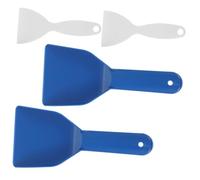 HAKIDZEL 4 Pièces Set de Plastique pour Réfrigérateur et Congélateur Raclette Dégivrage avec Manches Confortables Spatules Plates pour Retirer Glace et Givre Accessoire Pratique pour