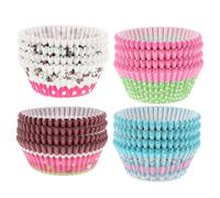 HAKIDZEL 400 Caissettes à Muffins en Papier Alimentaire Résistantes à Haute Température pour Pâtisserie et Cuisson de Gâteaux, Lot de 400 Pièces pour Desserts et Cupcakes