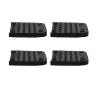 HAKIDZEL 4pcs Patins Antidérapants en Caoutchouc avec Vis pour Échasses de Plaquiste, Accessoires Robustes et Faciles à Installer pour Travaux de Câblage et Construction
