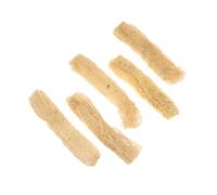 HAKIDZEL 5 pièces Éponge Naturelle de Loofah pour Animaux Outils de Nettoyage des Dents Bain pour Petits Animaux Accessoires Sûrs pour Hamsters Chinchillas et Rongeurs