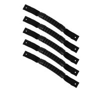 HAKIDZEL 5 Pièces Poignée de Transport en PVC et Nylon, Noire Antidérapante | Montage Latéral Possible, Prise Ergonomique, pour Canoës et Kayaks Gonflables, Portage Facile