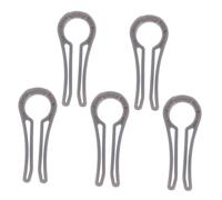 HAKIDZEL 5 Pièces Verrouillage de Sécurité Garçon et Filles pour Bouton de | Clip Transparent en Plastique, Mécanisme Physique, Installation Facile Cuisine, Protège les Manipulations