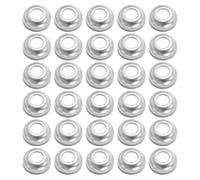 HAKIDZEL 50 Pièces Cuvette D'axe de Moyeu de Vélo, Alliage Zinc Argenté | Coupelle D'axe de Vtt, Montage Simple, Anti Corrosion, pour Roues Arrière de Vélos Garçon et Filles