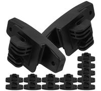 HAKIDZEL 50 Pièces Isolateurs pour Clôture Électrique en PP Bleu, Isolant, Maintien Fil sans Perte D'énergie, Accessoires pour Systèmes de Grille Agricole