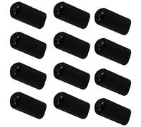 HAKIDZEL 50pcs Bouchons en Caoutchouc Noirs pour Wine Aerator, Couvercle de Protection Facile à Installer pour Bouteilles de Vin et Spiritueux, pour Bars et Clubs de Vin