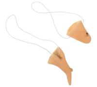 HAKIDZEL 6 Ensembles Witch Halloween Costume Props With Elastic Band Realistic Fake Nose And Chin For Wizard Cosplay Party Supplies For Adults And Masquerade Dress Up Carnival