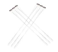 HAKIDZEL 6 Pièces Extensions Cheveux Paillettes Argentées Mèches Brillantes Tinsel et Filles Coiffure Scintillante Personnalisable Faciles à Coiffer Fixer