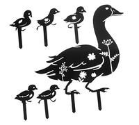 HAKIDZEL 6pièces Piquets De Décoration De Jardin Acrylique Ornements Extérieurs pour Cour Et Pelouse Signes De Jardin Adorables