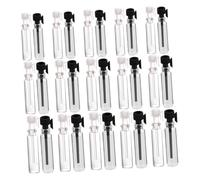 HAKIDZEL 90pièces Bouteille Compte-gouttes Verre Transparent De Flacons Pour Huiles Essentielles Idéale Pour Aromathérapie Et Échantillons