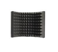 HAKIDZEL Accessoire Microphone Noir Pliable en Abs et Éponge Protection Anti-poussière pour Isolation Acoustique en Studio D'enregistrement