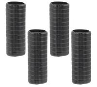 HAKIDZEL Accessoires pour de Violon en Caoutchouc Noir 4pcs pour de Violon Grip Ajouté et Contrôle Amélioré