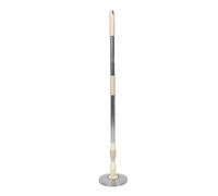 HAKIDZEL Acier Inoxydable Manche de Balai Rotatif Télescopique, Rechange | Design Rotatif, Structure Renforcée Anti- , Tube Extensible, Pièce Détachable pour Tête Ronde
