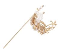 HAKIDZEL Ancienneté Chinoise Épingle à Cheveux avec Bâton Coiffure Hanfu Traditionnelle Couronne pour Chignon Accessoires Solides pour Cosplay Mariage Nouvel An Printemps
