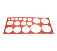 HAKIDZEL Anneau de Mesure Améliore en Plastique Rouge pour Fruits, Outil Multifonctionnel pour Mesurer le Diamètre des Pêches et Agrumes L'efficacité Récolte