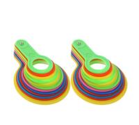 HAKIDZEL Anneaux de Mesure pour Classement et Taille des Aliments pour Fruits en Plastique 2pcs, de Diamètre Précise Outil Convivial pour Agrumes et Légumes