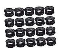 HAKIDZEL Anneaux Élastiques Pour Cheveux 20 Pcs Large, Haute Élasticité, Noirs, Accessoires Pour Femmes, Adaptés Queue De Cheval, Utilisation Quotidienne
