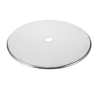 HAKIDZEL Bague Adaptatrice en Acier Inoxydable, Couvercle de Cercle Épaissi pour Plaque à Induction, Anti-débordement, Réparation de Trou de Table, Argenté