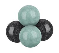 HAKIDZEL Balles de massage pour exercices manuels en marbre, boules rondes, 2 sets, pour massage, soulagement de la pression, faciles à transporter, adaptées aux séances de thérapie