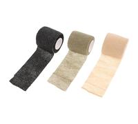 HAKIDZEL Bande Adhésive Élastique Camouflage 3pcs en Tissu Non Tissé, Respirante et Facile à Enrouler, pour Protection Sportive du Genou et Poignet