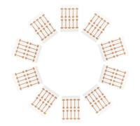 HAKIDZEL Bande pour Aile du Nez Auto-adhésive en Tissu Élastique, 10pcs, Correcteur Nasal Doux pour Peau, des Ailes du Nez, Aide Confort Respiratoire