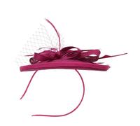 HAKIDZEL Bandeau Élégant avec Voilette et Fleurs pour Mariage Accessoire de Cheveux pour Fête et Photo