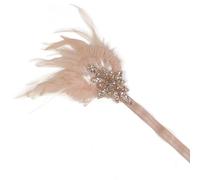 HAKIDZEL Bandeau Flapper Élégant pour Femmes Fausses Plumage et Cristal, Confortable à Porter, pour Mariage, Bal ou Événement Rétro Années 1920