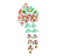 HAKIDZEL Barrette Cheveux Forme Éventail Tissu Accessoire pour Fille Décoration Élégante pour Mariage et Fêtes