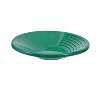 HAKIDZEL Batée à Or Rainurée Portable en Plastique Vert avec Rainures Profondes, Bol à Orpaillage Léger, Outil Manuel pour Prospection Aurifère en Rivière et Aventure en Plein Air, Tamis