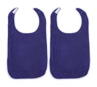 HAKIDZEL Bavoirs Adultes en Polyester Réutilisables et Lavables, Lot de 2, Protection Imperméable pour Personnes Âgées à Domicile en Établissement de Soins