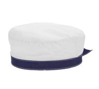 HAKIDZEL Béret pour fille blanc, chapeau d'uniforme taille M en polyester léger, pour cosplay, style académique et tenues décontractées