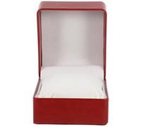 HAKIDZEL Boîte à Montres en PU Rouge Compartiment Unique, Finition Soignée et Design Élégant, Portable pour Anniversaires et Propositions