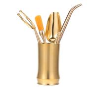 HAKIDZEL Boîte de Conservation Accessoires pour Cérémonie Thé 5 Pièces en Cuivre Chic, pour Rangement et Service pour Amateurs de Thé
