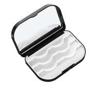 HAKIDZEL Boîte de Rangement Noire Étui Magnétique Étanche pour Faux Cils en Plastique pour Protéger et Organiser les Cils Présent pour Anniversaire ou Fête