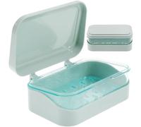 HAKIDZEL Boîte Porte-savonnette à Clapet en Abs pour Savonnette en Barre, Protège-savons Drainage Pratique, Garde Le Savonnette Sec, pour Salle de Bain et Cadeau de Pendaison de