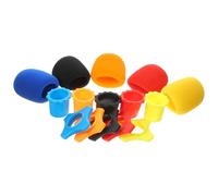HAKIDZEL Bonnette Micro 15pcs Anneau de Protection pour Microphone en Mousse, Accessoires pour Microphone sans Fil Protection Anti-chute et Anti-roulement Couleur Couleur Aléatoire