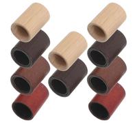 HAKIDZEL Bouchon de Flacon de Parfum Vaporisateur Bouchon de Bouteille en Bois Cylindre 10 Pièces 15 Dents Bambou Bois pour Flacons de Parfum et Distributeurs D’huiles Essentielles