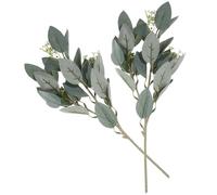 HAKIDZEL Branches D'olivier Artificielles Plantes Décoratives Solide en Tissu et Plastique Lot de 2 Décoration Végétale Élégante pour Jardin et Fêtes à