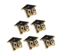 HAKIDZEL Broche de remise de diplôme 2026 en alliage, 10 pièces, épingle commémorative de chapeau de graduation, accessoire classique pour hommes et femmes, pour tenue et dernière journée