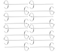 HAKIDZEL Brochettes Métalliques Verticales Lot de 20 en Acier Inoxydable Légères Rangement Gain de Place, Accessoires Barbecue Indispensables pour Barbecue