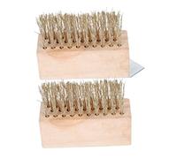 HAKIDZEL Brosse de Désherbage en Fil d'acier Pratique pour Jardinage Lot de 2 Manche en Long Élimination de Mousse Outil de Nettoyage de Jardin Utilisation Facile