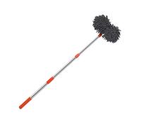 HAKIDZEL Brosse de Nettoyage Voiture Télescopique Rotative Longue Poignée Balai Multi-usages Ajustable pour Carrosserie Vitres et Camions Manche Extensible Ergonomique sans Rayure